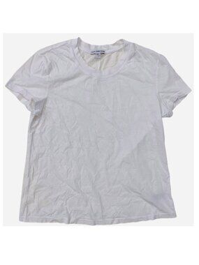 James Perse Women's Vintage Little Boy Soft Cotton Tee T-Shirt in White